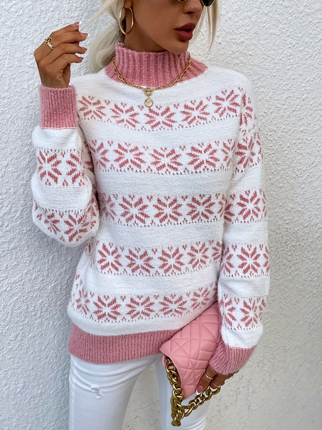 Drune | Weihnachtsmuster Pullover