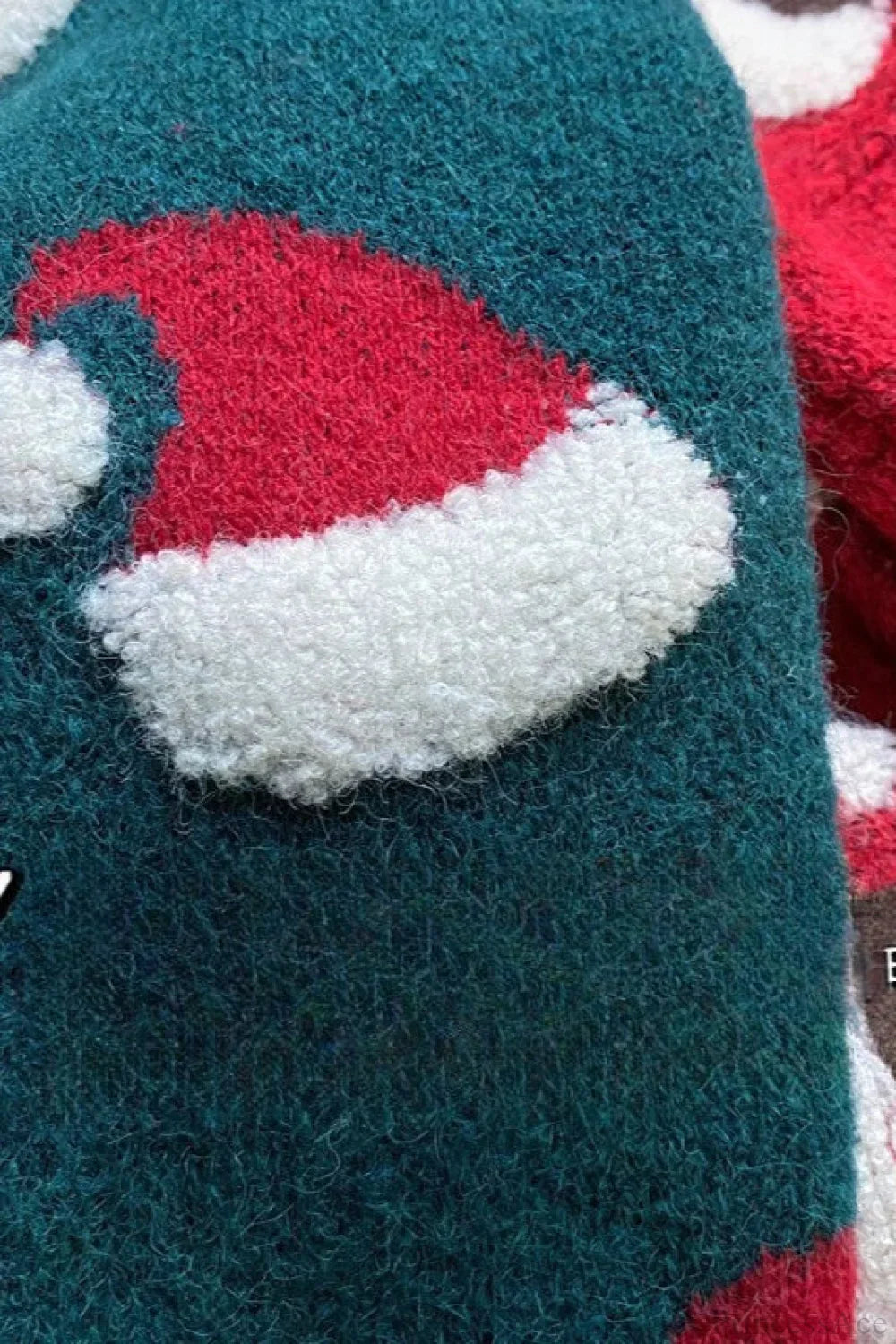 Drune | Weihnachtsstrumpf Schneeflocke Lockere Pullover
