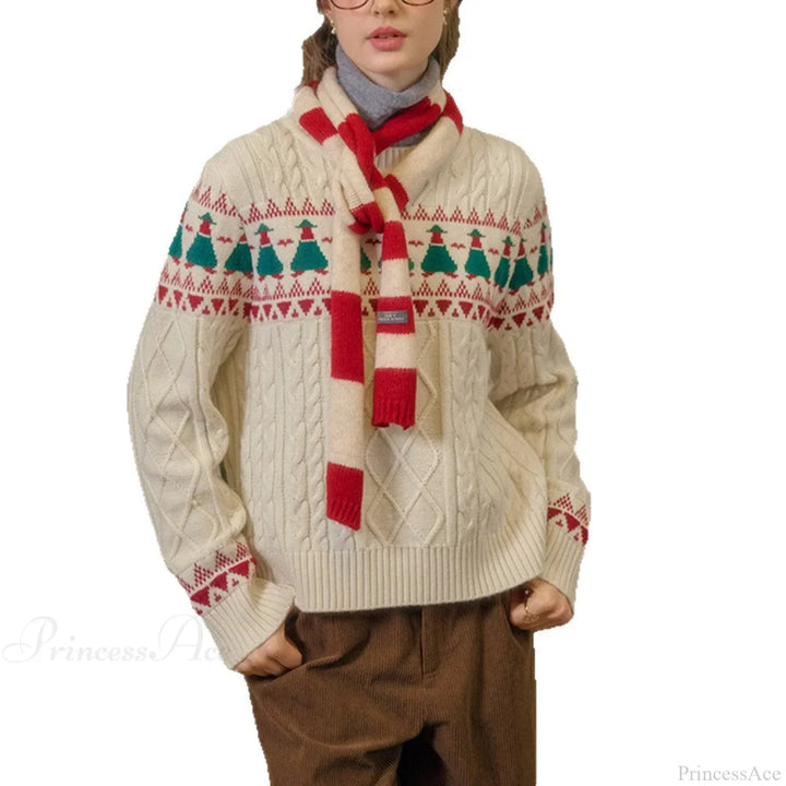Drune | Weihnachtsbaum Vintage Fair Isle Pullover