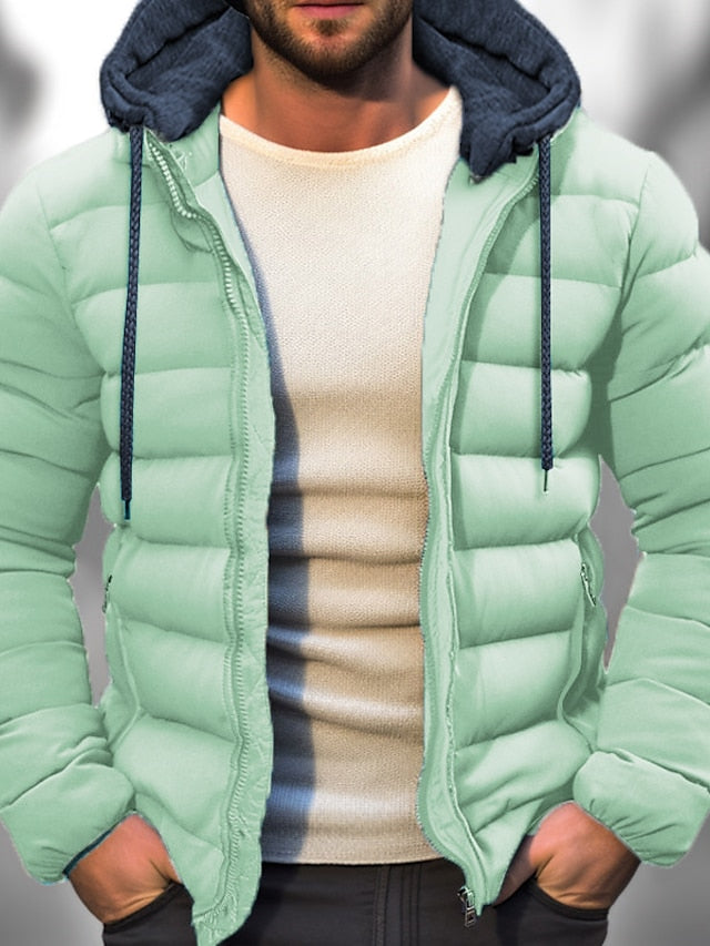 Drune | Herren Winter Daunenjacke - Mit Kapuze & Reißverschluss