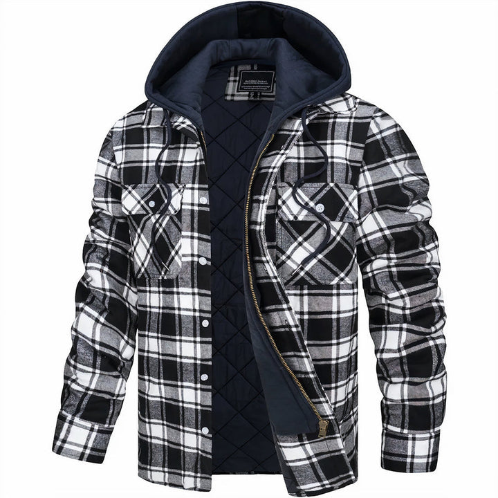 Drune | Klassische Karierte Kapuzenjacke Für Herren, Ideal Für Den Herbst