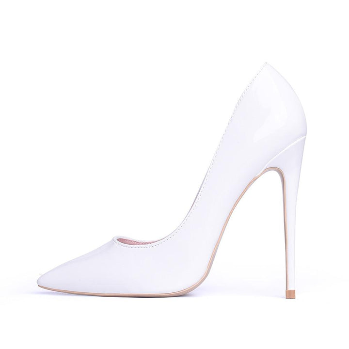 Drune | Klassische Weiße High Heels Pumps