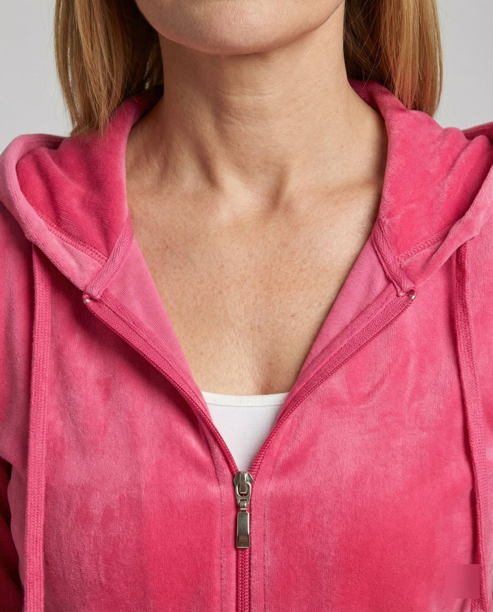 Freizeitkleidung Damen Velours Joggingjacke