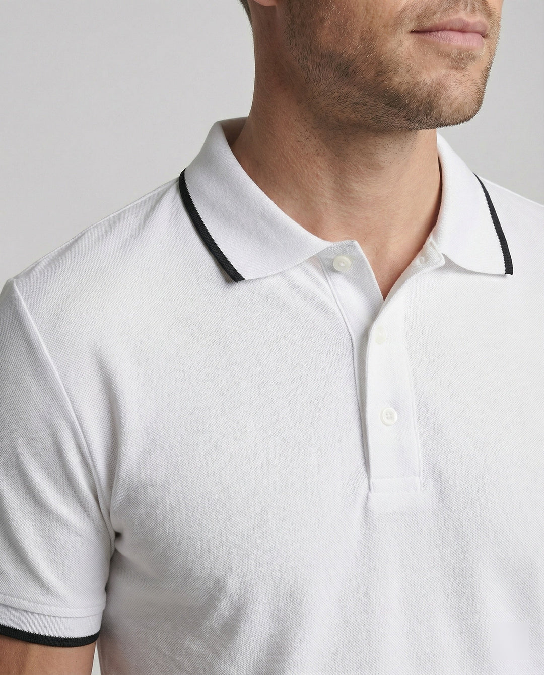 Herren Sportliches Polo- und Shorts-Set mit Kontraststreifen Drune