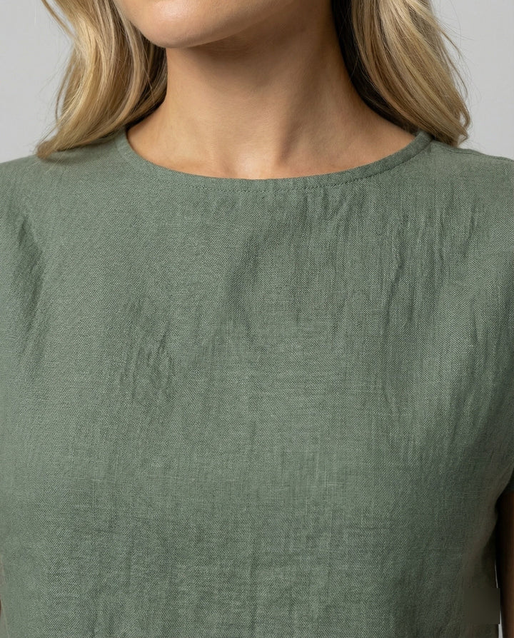 Damen Elegantes Zweiteiler-Set mit Kurzarmoberteil & Fließendem Maxirock Drune