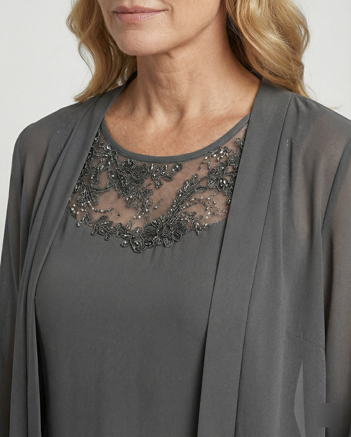 Drune - Damen Elegantes Dreiteiliges Set, Stilvoll & Harmonisch Kombiniert