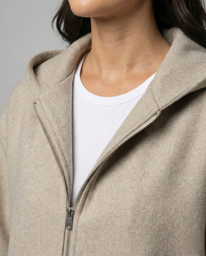 Drune - Moderne Damenjacke Kapuze & Lockerer Schnitt