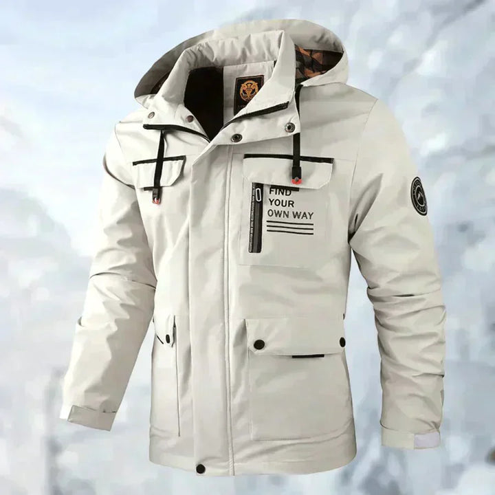 Drune | Herren Winterjacke - Mit Kapuze und Klappentaschen