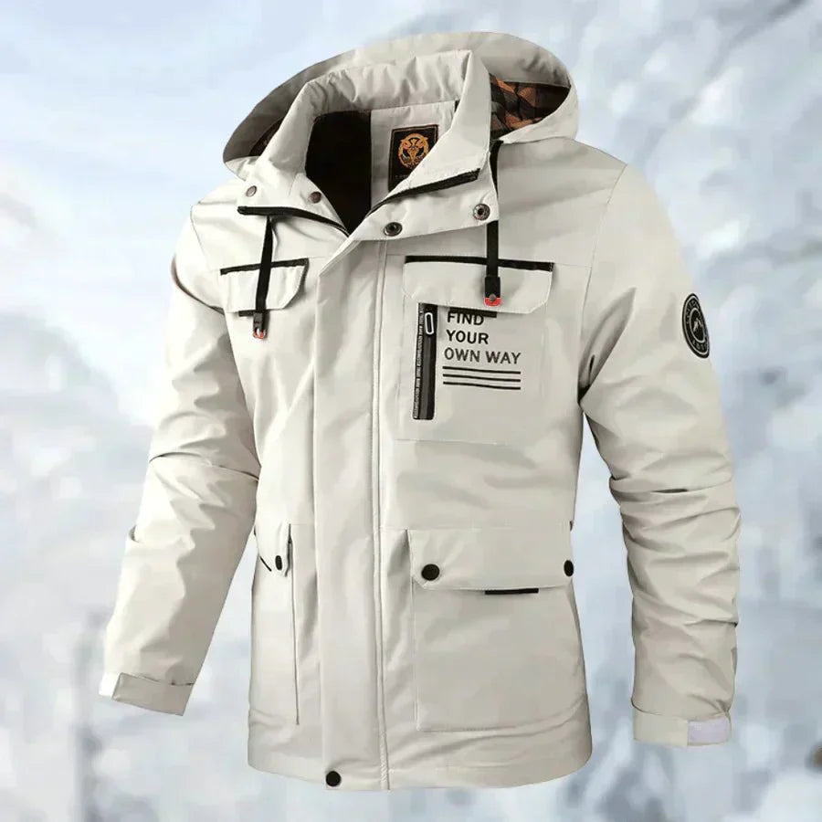 Drune | Herren-Daunenjacke aus Cord - Mit Reißverschluss