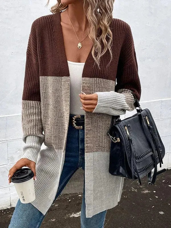 Drune | Klassischer Damen Strickjacke Pullover im Weichen Strickdesign