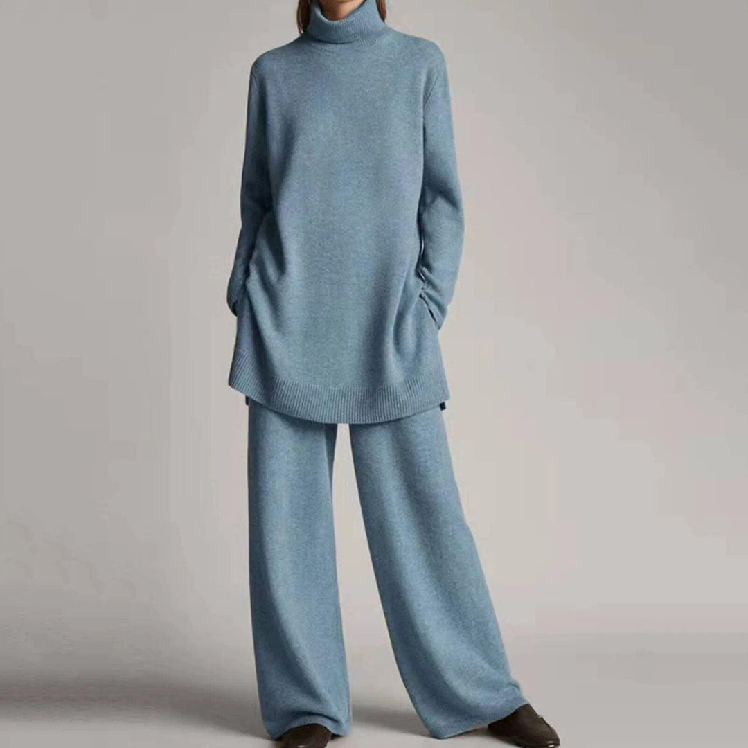 Drune | Pullover mit Rollkragen und weitem Hosenbein