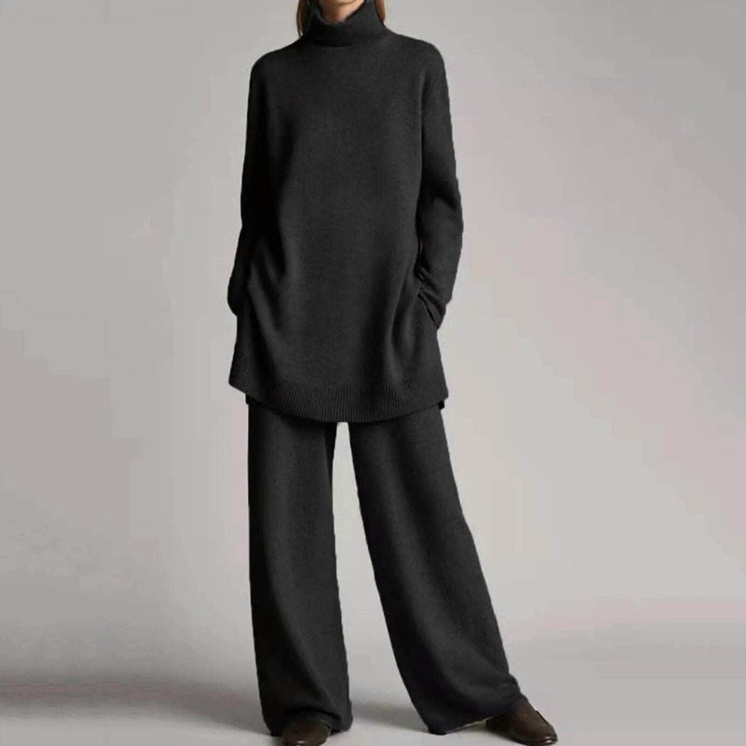 Drune | Pullover mit Rollkragen und weitem Hosenbein