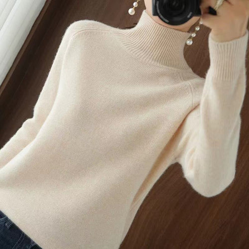 Drune | warmer Strickpullover mit hohem Kragen für Damen