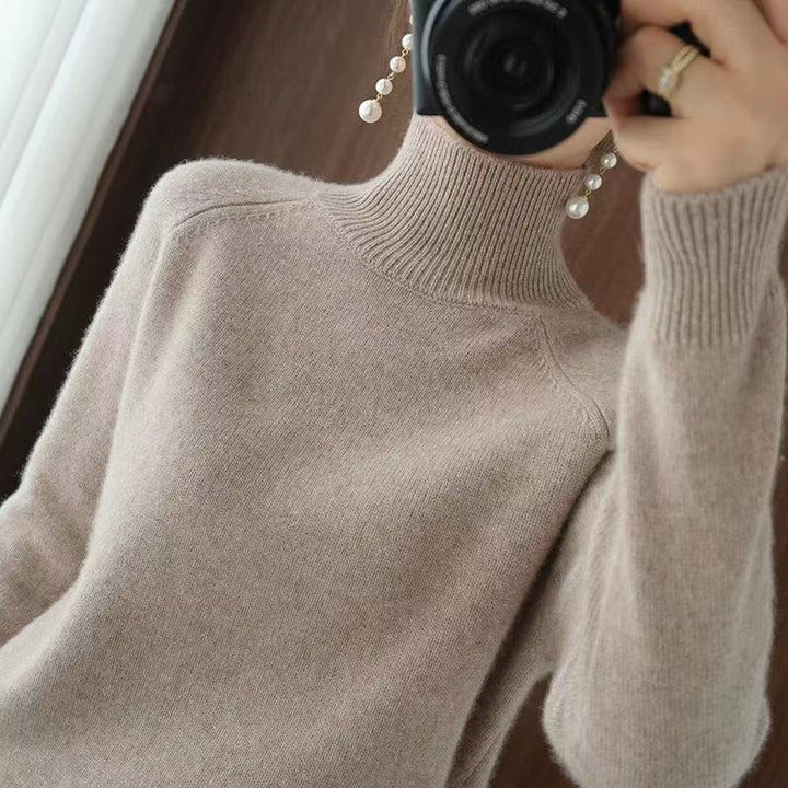 Drune | warmer Strickpullover mit hohem Kragen für Damen