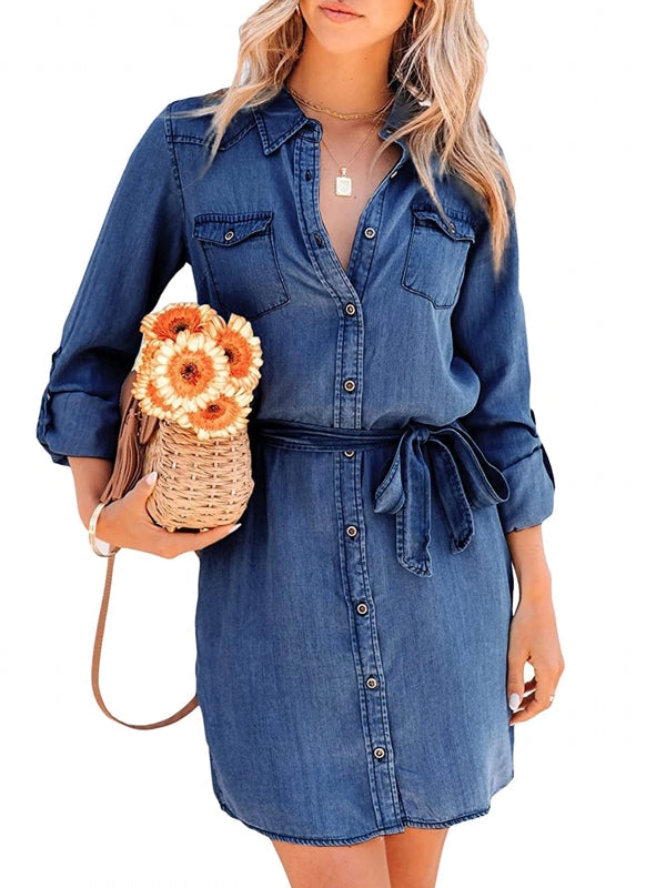 Drune | Mode Frauen Entspanntes Denim Kleid