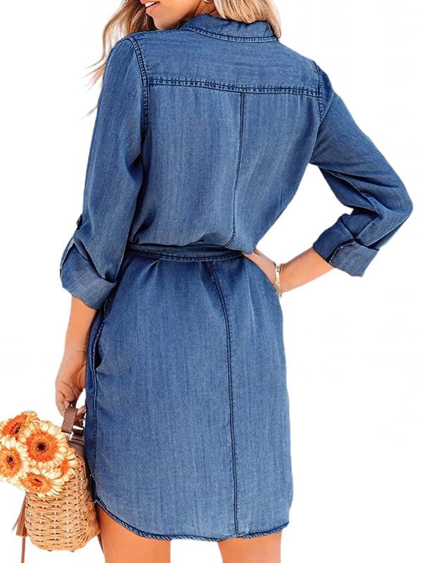 Drune | Mode Frauen Entspanntes Denim Kleid