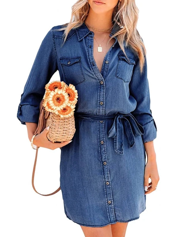 Drune | Mode Frauen Entspanntes Denim Kleid