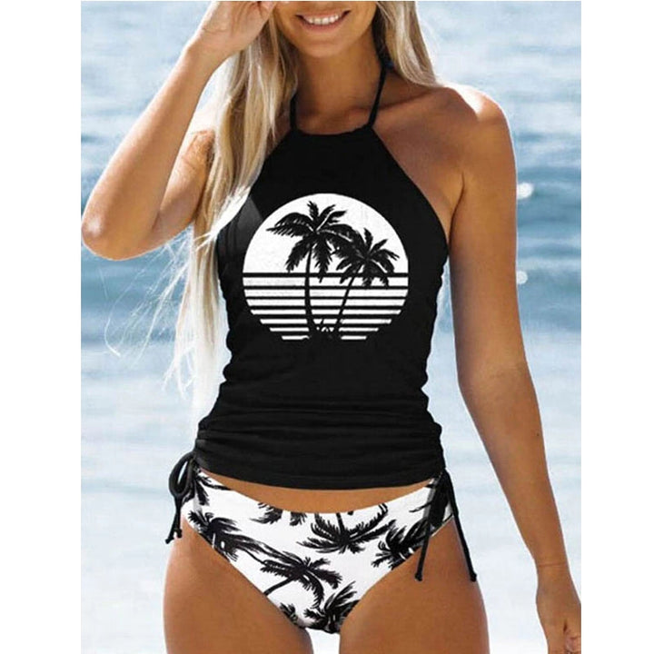 Drune | Damen Badeanzug Sommer Strand Kokos Bikini Set
