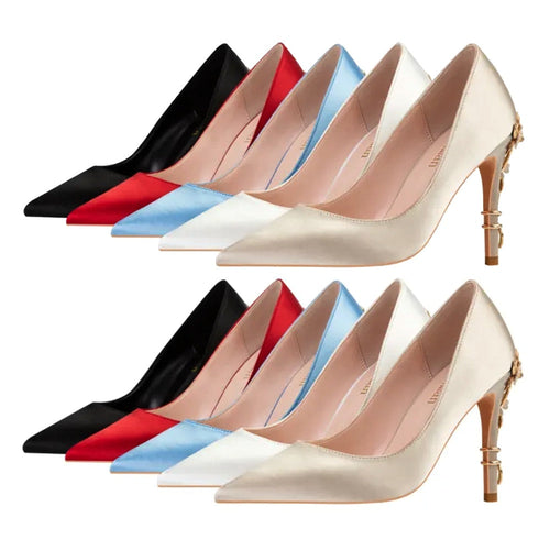 Drune | Metallisch verstellte High Heels für Frauen Stiletto