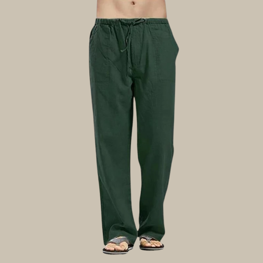 Drune | Bequeme Leinen Strandhose Für Herren