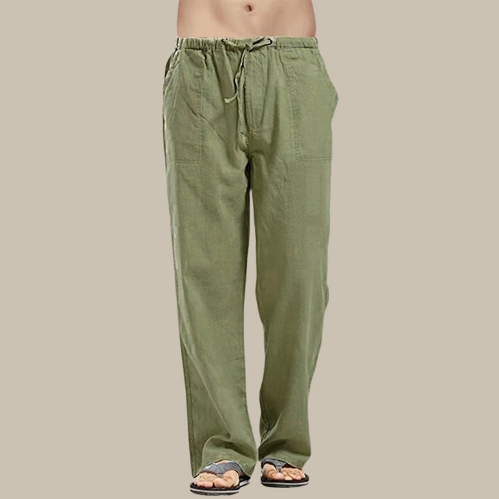 Drune | Bequeme Leinen Strandhose Für Herren