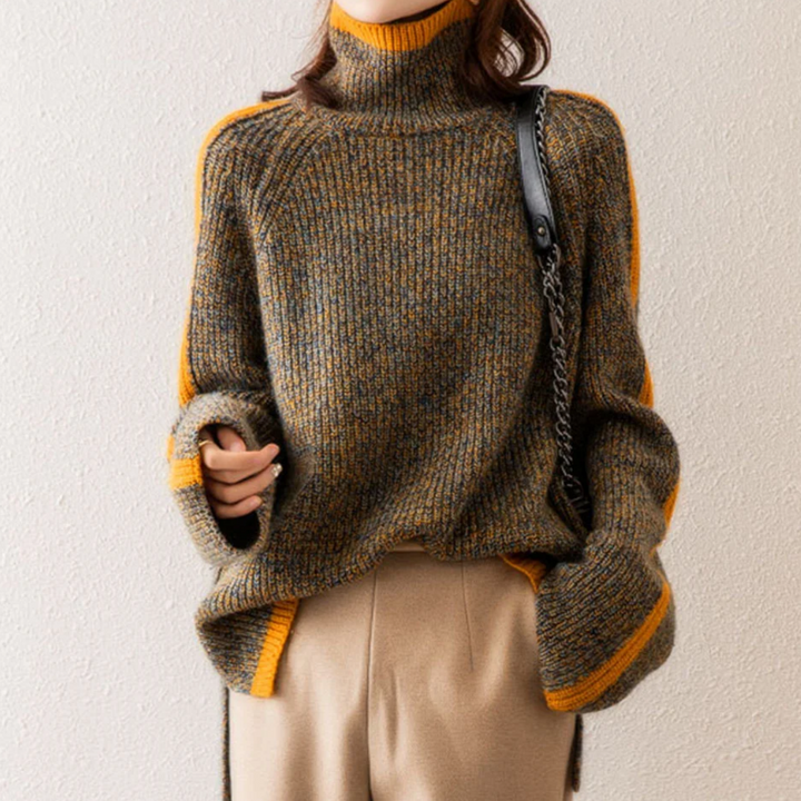 Drune | Bequemer und warmer Damen-Hochkragenpullover