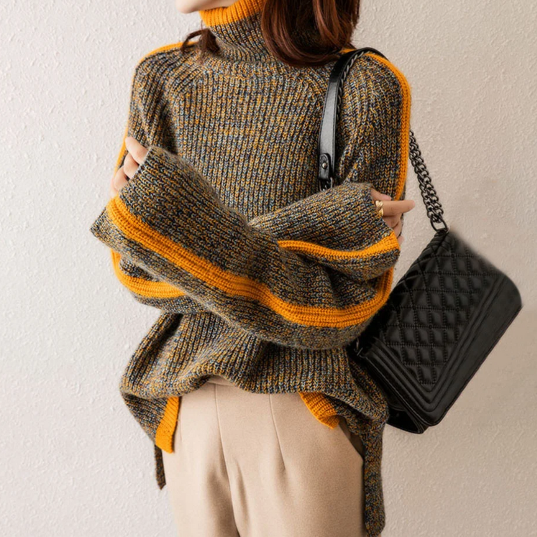 Drune | Bequemer und warmer Damen-Hochkragenpullover
