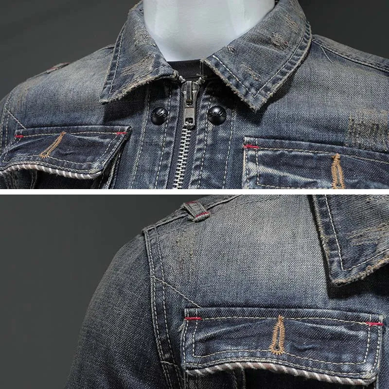 Drune | Weinlese Denimjacke