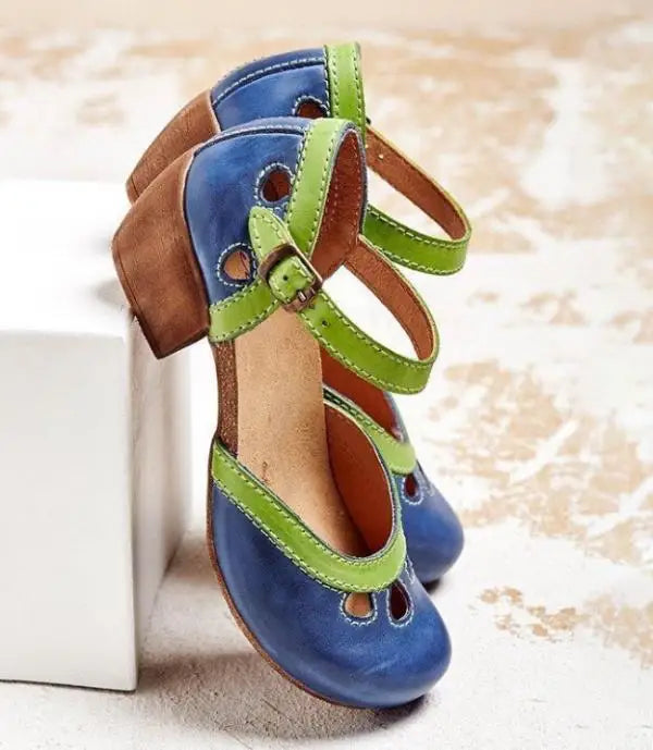Drune | Bequeme Niedrig Heel Sandalen