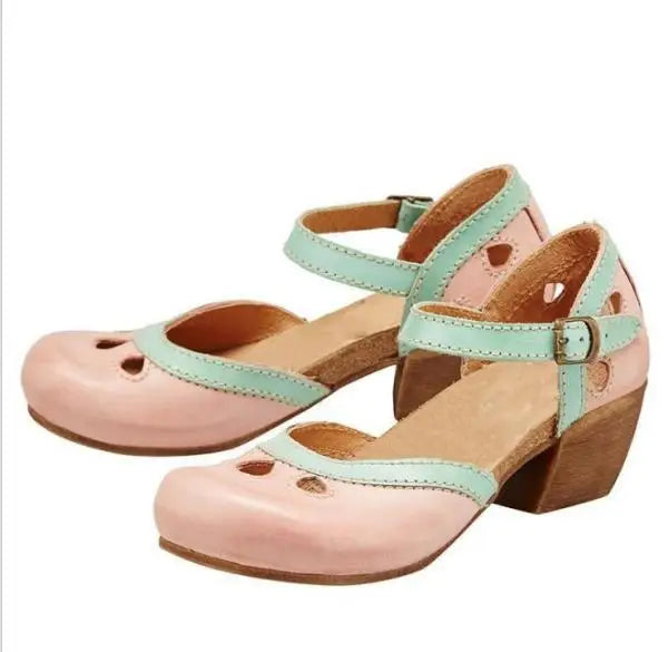 Drune | Bequeme Niedrig Heel Sandalen