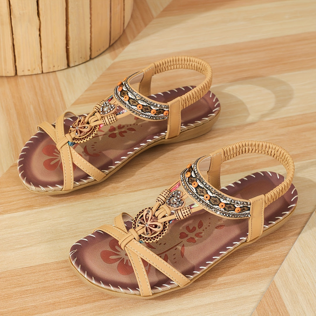 Drune | Boho Flache Sandalen