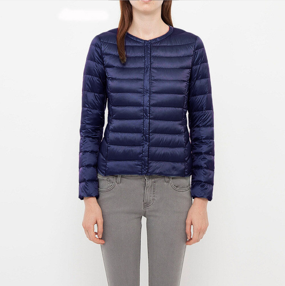 Drune | Daunenjacke ohne Kragen "Elegance Essential"