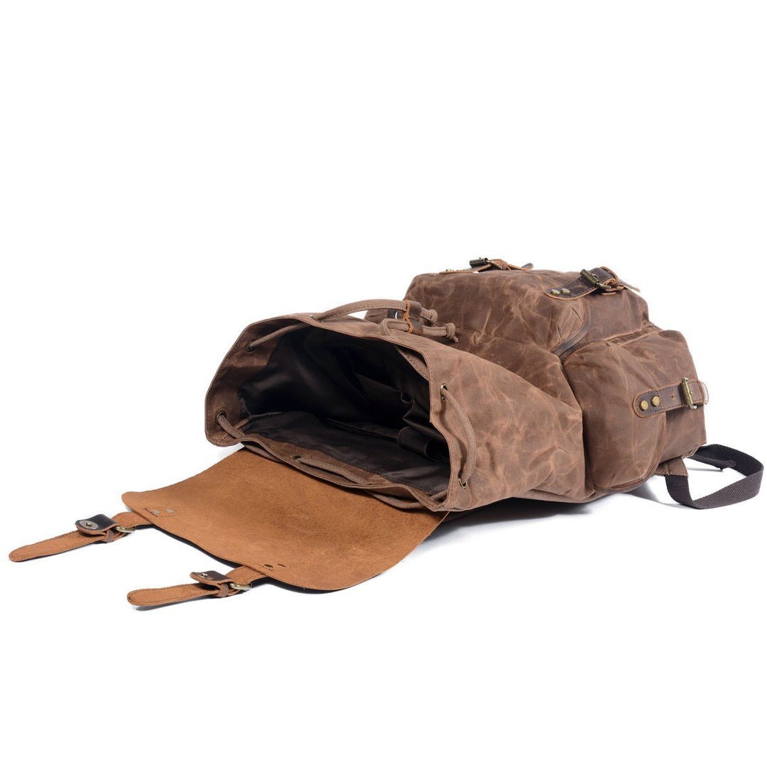 Drune | Canvas Leder Rucksack - Nachhaltig und stilvoll für den täglichen Gebrauch