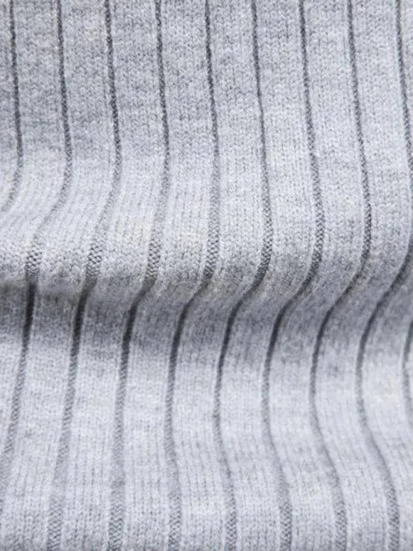 Drune | Border Slim Fit Rollkragenpullover Herren