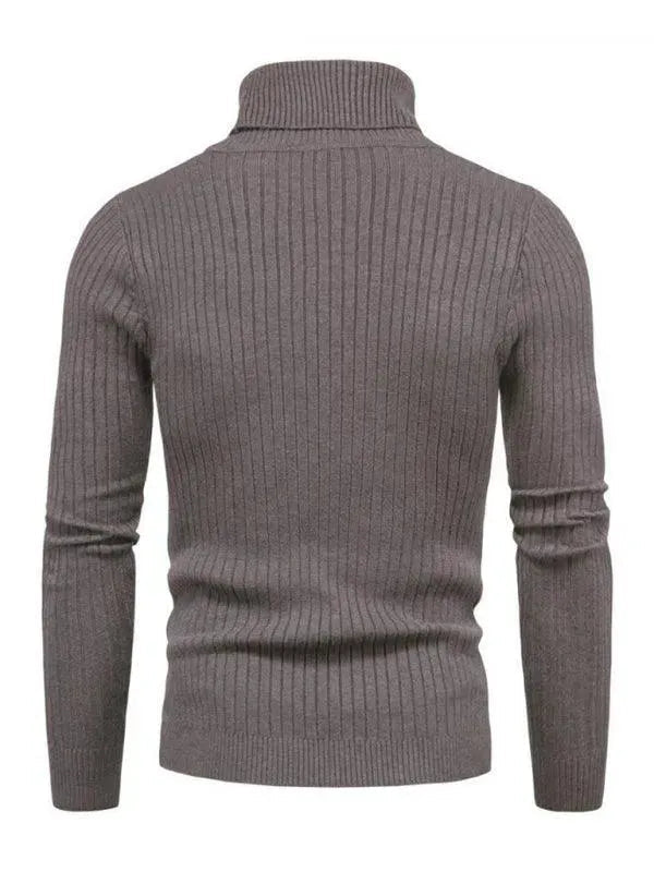 Drune | Border Slim Fit Rollkragenpullover Herren