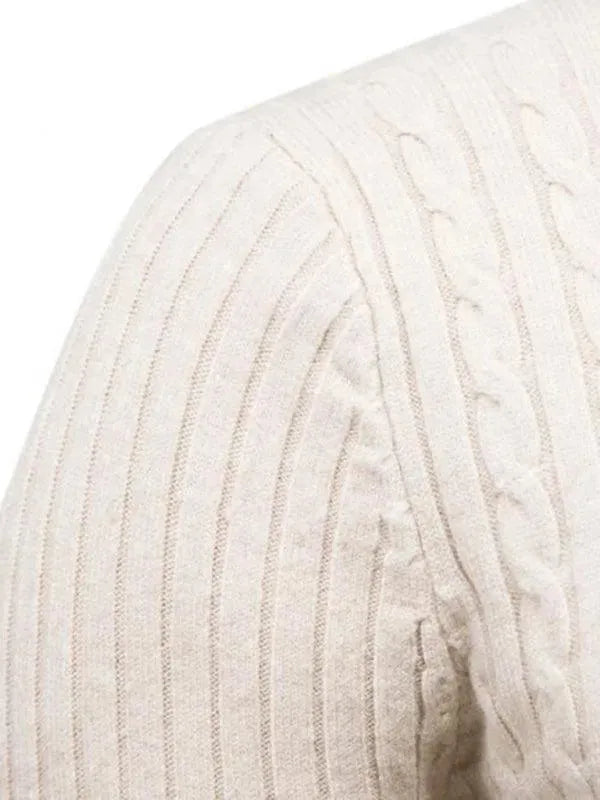 Drune | Border Slim Fit Rollkragenpullover Herren