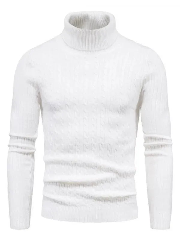 Drune | Border Slim Fit Rollkragenpullover Herren