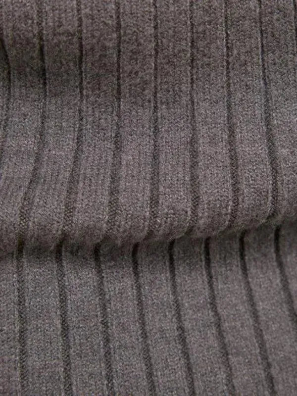 Drune | Border Slim Fit Rollkragenpullover Herren