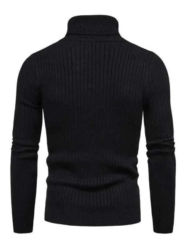 Drune | Border Slim Fit Rollkragenpullover Herren