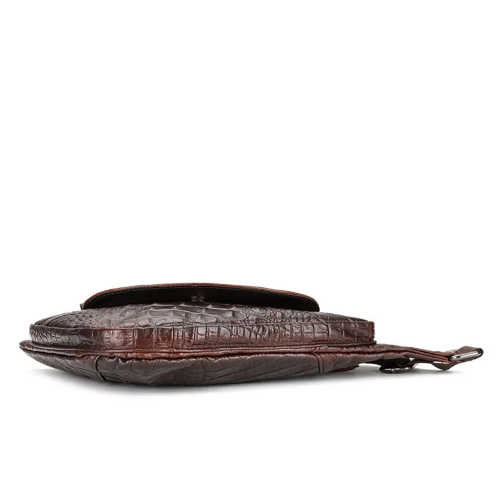 Drune | Krokodil Umhängetaschen Gürteltasche Reisetasche