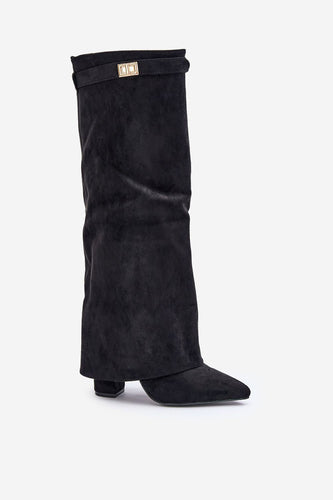 Drune | Elegante Kniehoge Stiefel mit Riemchen