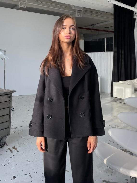 Drune | Klassischer Peacoat mit doppelter Knopfleiste