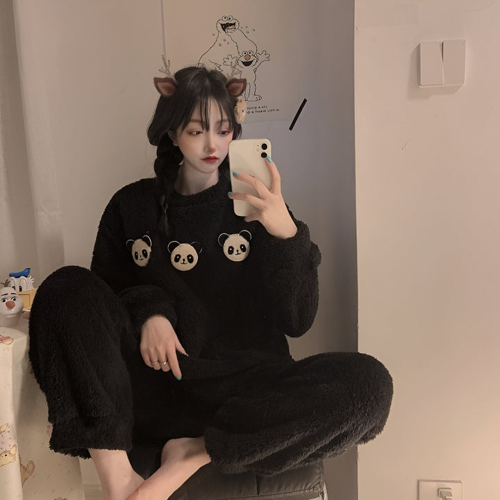 Drune | Kuscheliges Fleece-Pyjama-Set