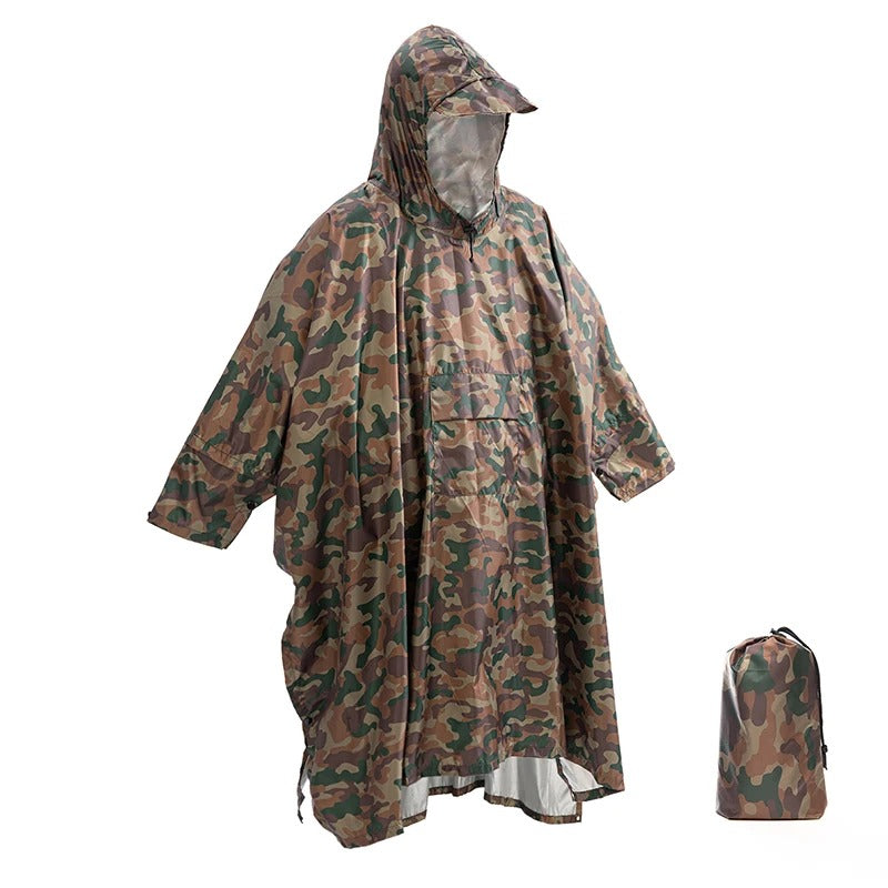Drune | Wasserdichter Poncho-Rucksacküberzug für Wanderungen