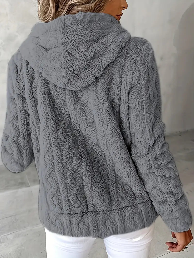 Drune | Weiches Kapuzen Sweatshirt mit Reißverschluss