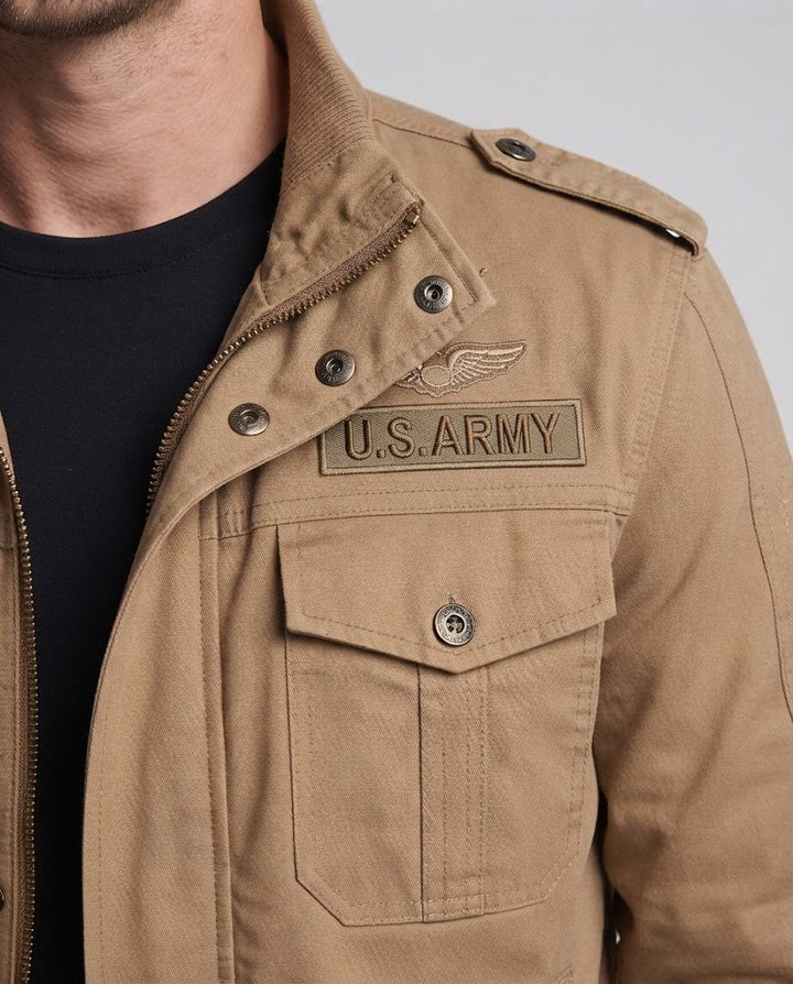Herren Militärisch inspirierte Utility-Jacke Drune