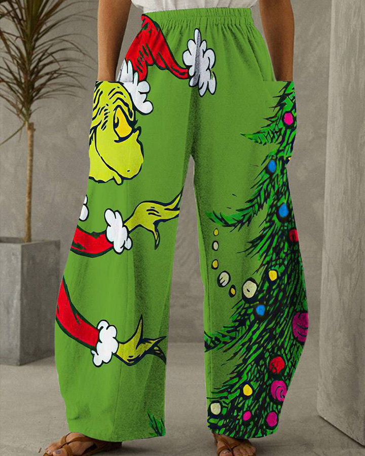 Drune | Weihnachtsdruck Freizeit Hose