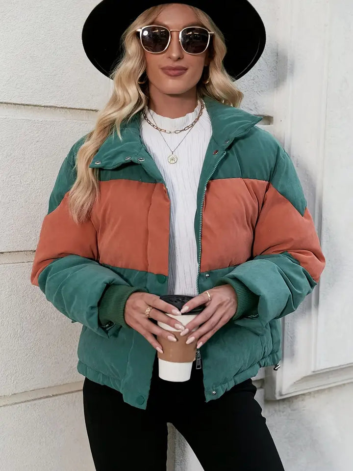 Drune | Color Block Puffy Coat