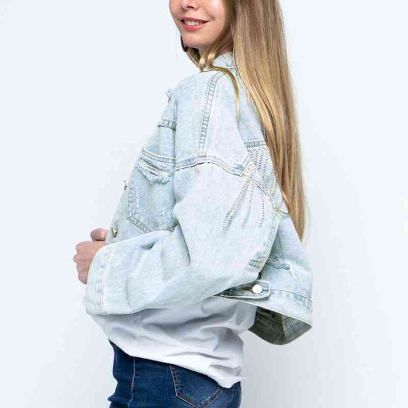 Drune | Zeitgenössische Denim Jacke mit Kragen