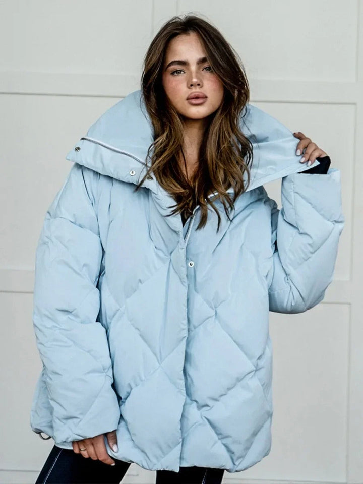 Drune | Übergroße Pufferjacke mit Reißverschluss